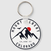 Mount Elbert - Colorado 14ers Fourteener Schlüsselanhänger (Rückseite)
