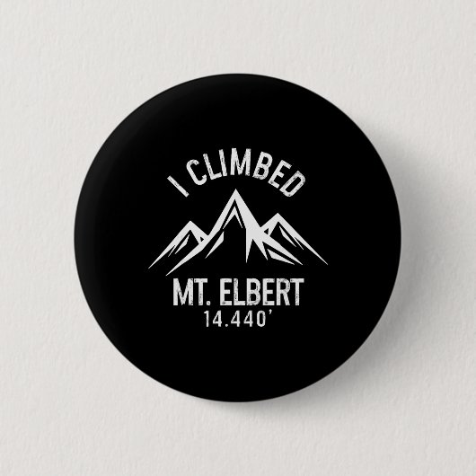 Mount Elbert, Colorado, Bergsteigen, Gipfel Wander Button (Vorderseite)