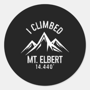 Mount Elbert, Colorado, Bergsteigen, Gipfelwanderu Runder Aufkleber