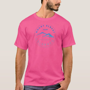 Mount Elbert Colorado Blue Sky Rocky Mountain Fou T-Shirt