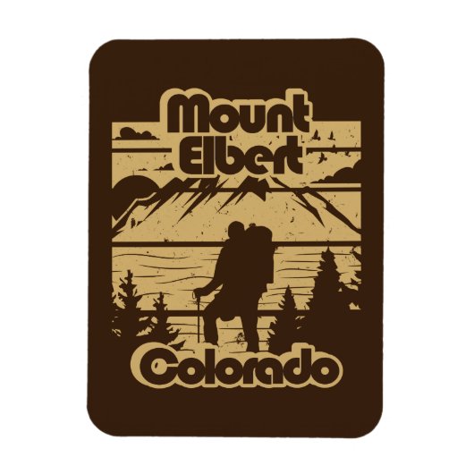 Mount Elbert Colorado Magnet (Vertikal)