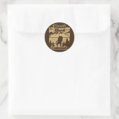Mount Elbert Colorado Runder Aufkleber (Tasche)