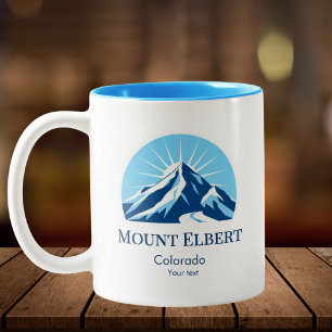 Mount Elbert Colorado Skigebiet Resort-Souvenir Zweifarbige Tasse