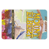 Mount Elbert, Colorado USA Reiseplakat Magnet (Horizontal)