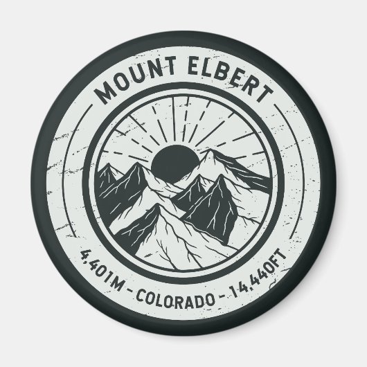 Mount Elbert Colorado Wandern Skifahren Magnet (Vorne)