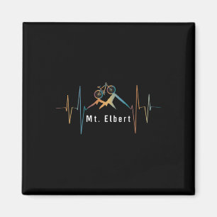 Mount Elbert Gipfel Mountainbike Retro Herzschlag Magnet