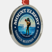 Mount Elbert (Hiker C) Silbernes Ornament (Rechts)
