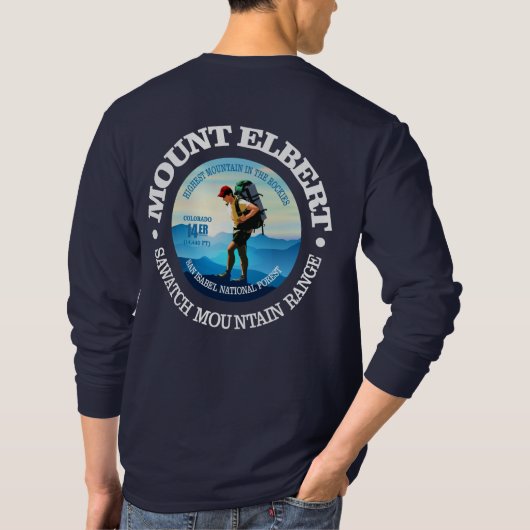 Mount Elbert (Hiker C) T-Shirt (Rückseite)