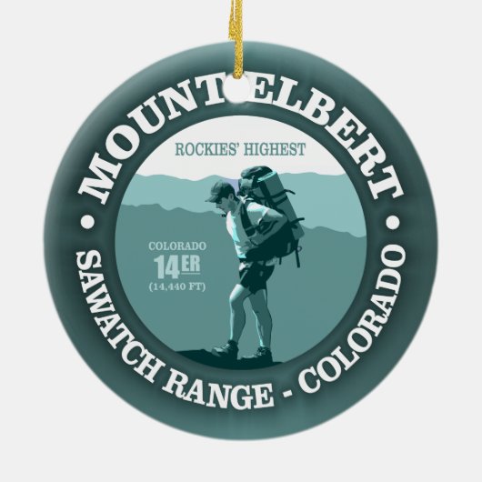 Mount Elbert Keramikornament (Hinten)