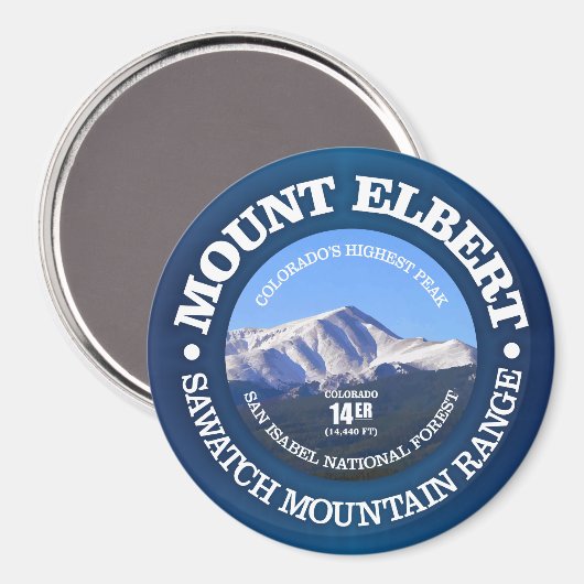 Mount Elbert Magnet (Vorderseite/Rückseite)
