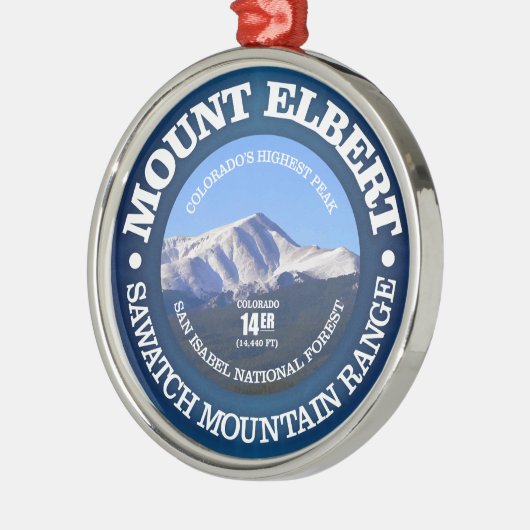 Mount Elbert Ornament Aus Metall (Links)