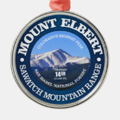 Mount Elbert Ornament Aus Metall (Vorne)