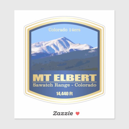 Mount Elbert (PF) Aufkleber (Blatt)