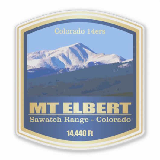 Mount Elbert (PF) Aufkleber (Vorderseite)