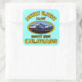 Mount Elbert Quadratischer Aufkleber (Tasche)