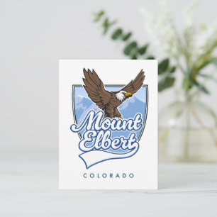 Mount Elbert Reise-Patch Feiertagspostkarte