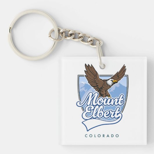 Mount Elbert Reise-Patch Schlüsselanhänger (Vorderseite)