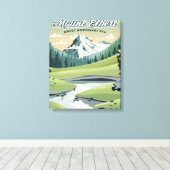 Mount Elbert Rocky Mountains Reiseposter Leinwanddruck (Insitu (Holzboden))