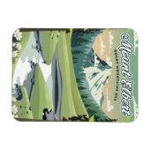 Mount Elbert Rocky Mountains Reiseposter Magnet (Horizontal)