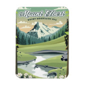 Mount Elbert Rocky Mountains Reiseposter Magnet (Vertikal)