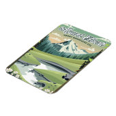 Mount Elbert Rocky Mountains Reiseposter Magnet (Linke Seite)