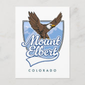 Mount Elbert Travel Patch Feiertagspostkarte (Vorderseite)