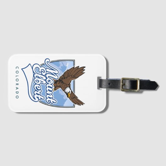 Mount Elbert Travel Patch Gepäckanhänger (Vorderseite (Horizontal))