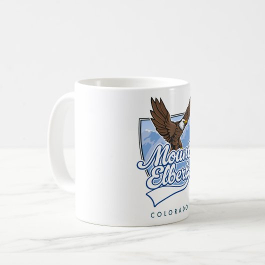 Mount Elbert Travel Patch Kaffeetasse (Vorderseite Links)