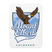 Mount Elbert Travel Patch Magnet (Vertikal)
