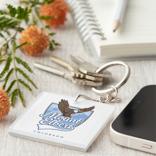 Mount Elbert Travel Patch Schlüsselanhänger (Vorderseite rechts)