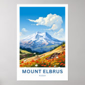 Mount Elbrus Russia Travel Print Poster (Vorne)