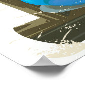 Mount Elbrus, russisches Reiseplakat Poster (Ecke)