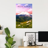 Mount Elbrus Russland Reiseplakat Poster (Heimbüro)