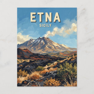 Mount Etna Catania Italien Postkarte