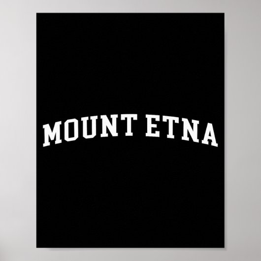 Mount Etna  Poster (Vorne)