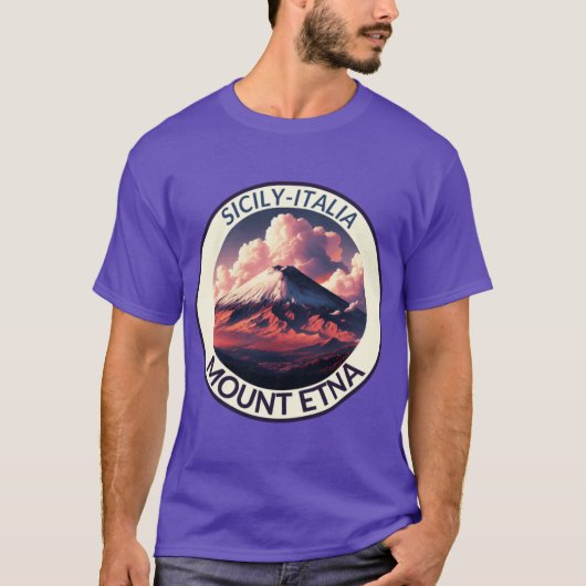 Mount Etna Sizilien Junge T-Shirt (Vorderseite)