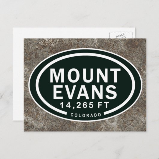 Mount Evans 14.265 FT CO Berg Postkarte (Vorne/Hinten)