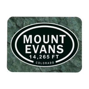 Mount Evans 14.265 FT Colorado Rocky Mountain Magnet