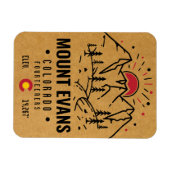 Mount Evans Colorado 14ers Berg Minimalistisch Magnet (Horizontal)