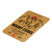 Mount Evans Colorado 14ers Berg Minimalistisch Magnet (Linke Seite)