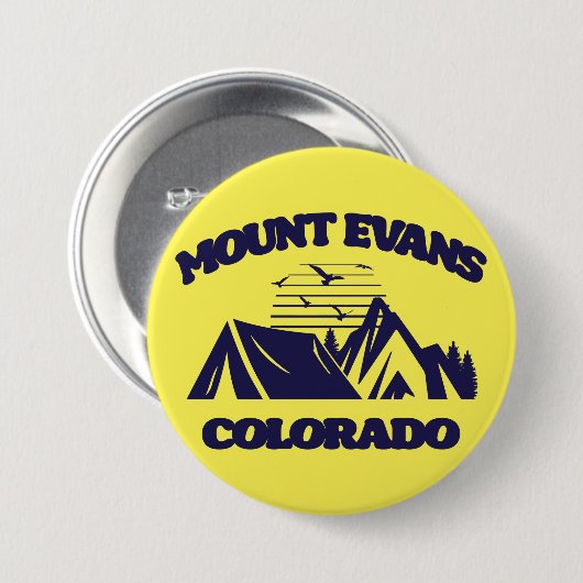 Mount Evans, Colorado Button (Vorne & Hinten)