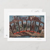 Mount Evans, Colorado - Große Buchstabenszenen Postkarte (Vorne/Hinten)