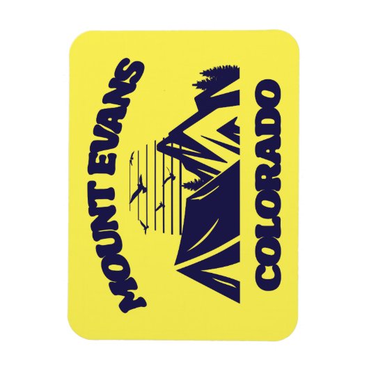 Mount Evans, Colorado Magnet (Vertikal)