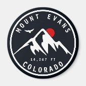 Mount Evans Wilderness 14er - Colorado Berge Magnet (Vorne)