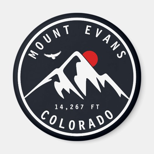 Mount Evans Wilderness 14er - Colorado Berge Magnet (Vorne)