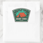 Mount Evans Wilderness Colorado Camping Rechteckiger Aufkleber (Tasche)