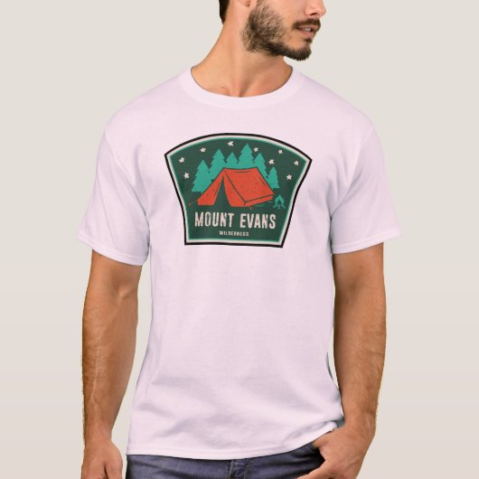Mount Evans Wilderness Colorado Camping T-Shirt (Vorderseite)
