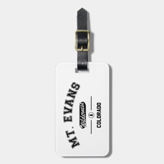 Mount Evans Wilderness Gepäckanhänger (Vorderseite vertikal)