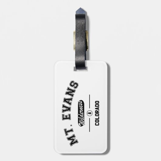 Mount Evans Wilderness Gepäckanhänger (Rückseite vertikal)