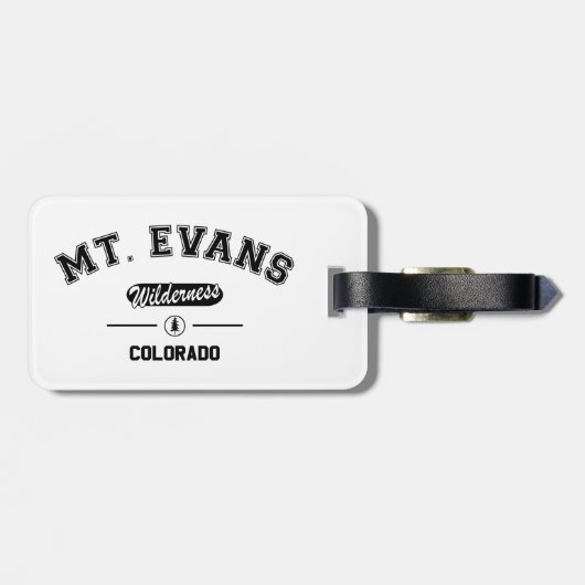 Mount Evans Wilderness Gepäckanhänger (Rückseite horizontal)